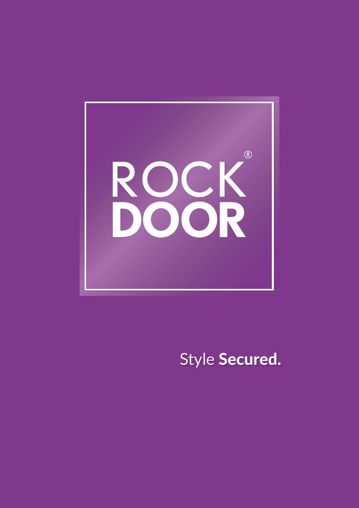 Front cover of the Rockdoor brochure